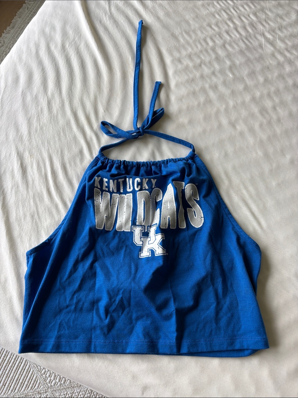 Kentucky Wildcats Blue Halter Crop Top